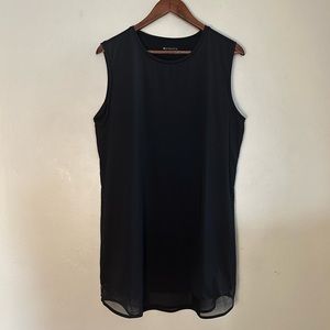 Athleta black tank top dress L